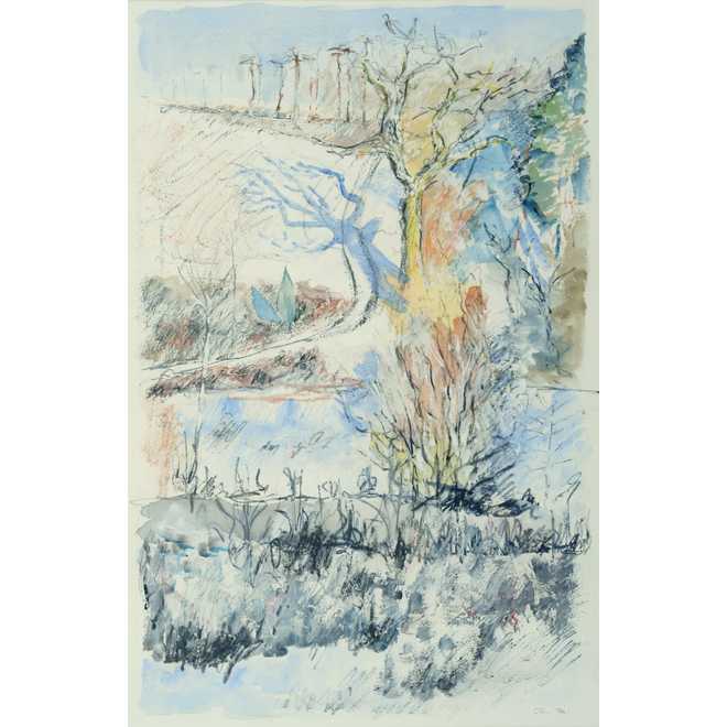 Winter landscape, Hollybush Farm, Ditchingham
